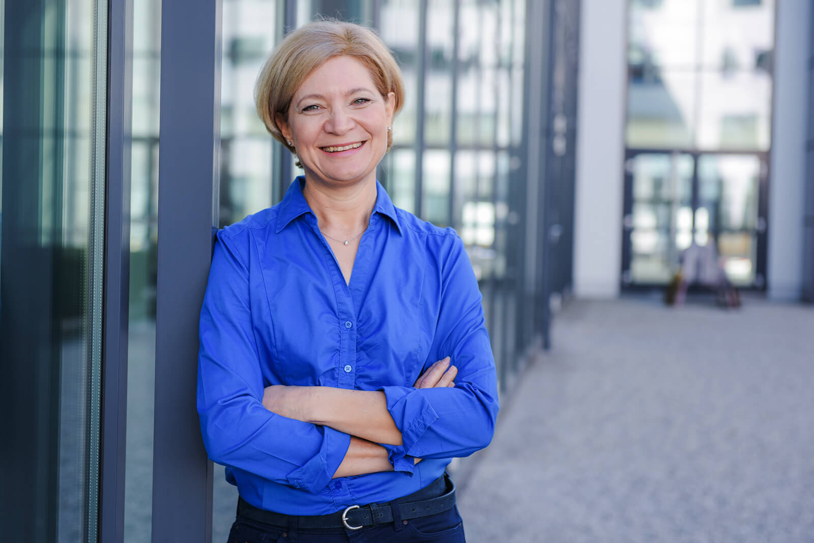 Businessportrait im Outdoor-Shooting in Trudering, München